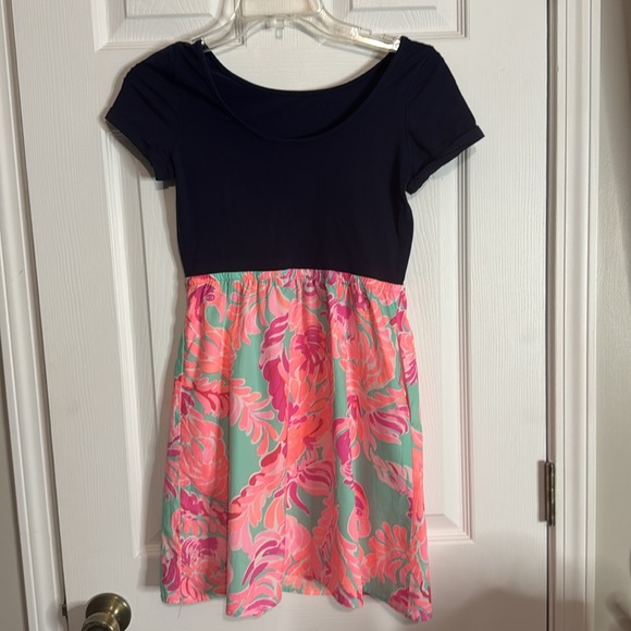 Lilly Pulitzer GIRLS LACEY COMBO DRESS - Picture 3 of 4